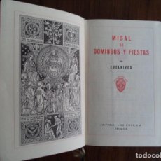 Libros de segunda mano: MISAL DOMINGO Y FESTIVOS. EDELVIVES.. Lote 311807208