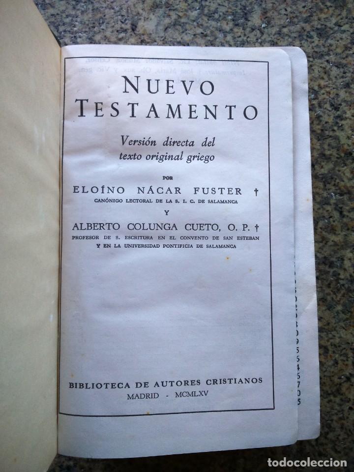 Libros de segunda mano: NUEVO TESTAMENTO - VERSION DEL TEXTO ORIGINAL GRIEGO -- 1965 -- - Foto 1