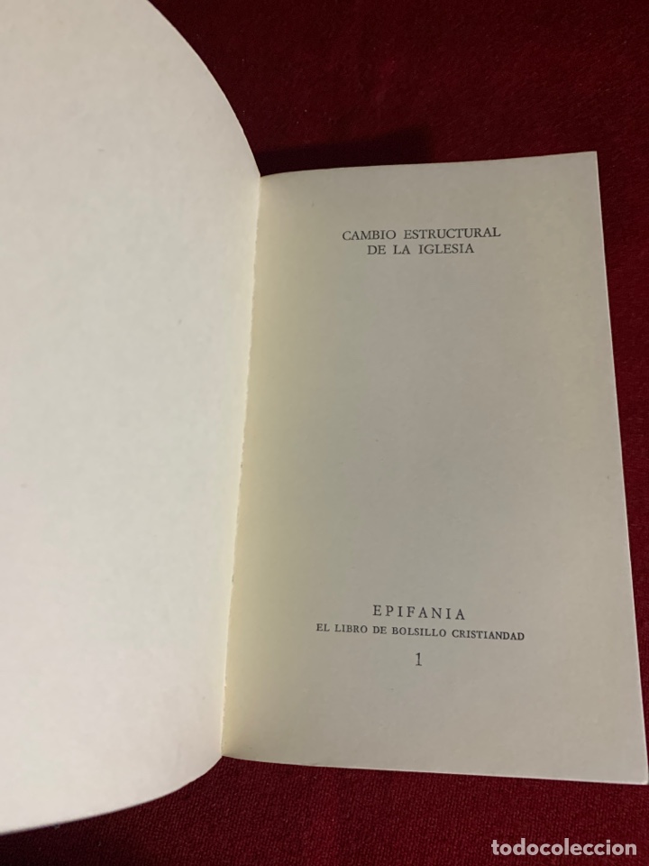 Libros de segunda mano: Cambio estructural de la Iglesia. Karl Rahner. - Foto 3
