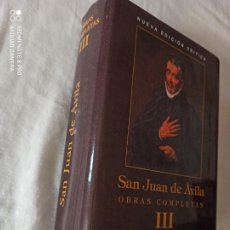 Libros de segunda mano: SAN JUAN DE AVILA. OBRAS COMPLETAS. TOMO III. SERMONES. BAC, 2002. 1118 PP. Lote 313171768