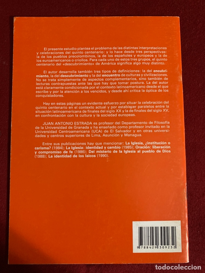 Libros de segunda mano: &iquest;Quinto centenario de qu&eacute;? Juan Antonio Estrada. - Foto 2