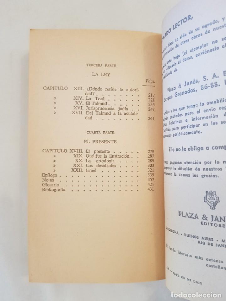 Libros de segunda mano: Este es mi Dios. Herman Wouk. - Foto 6