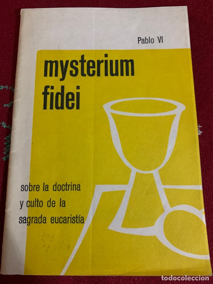 Libros de segunda mano: Mysterium Fidei (Sobre la doctrina y culto de la Sagrada Eucarist&iacute;a).