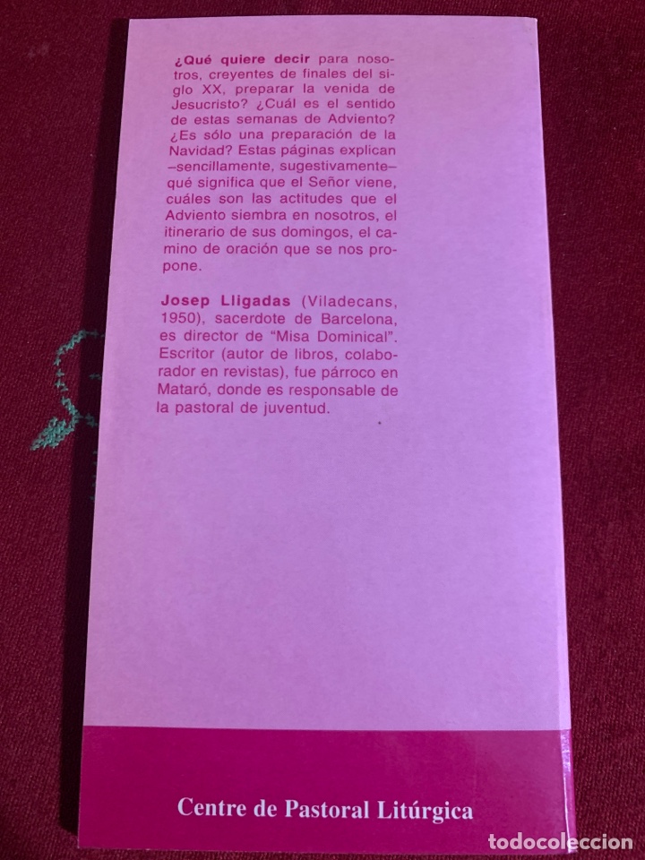 Libros de segunda mano: Adviento: el Se&ntilde;or viene. Josep Lligadas. - Foto 2