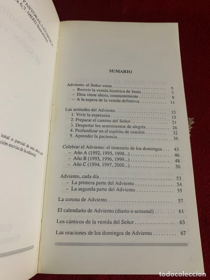 Libros de segunda mano: Adviento: el Se&ntilde;or viene. Josep Lligadas. - Foto 3