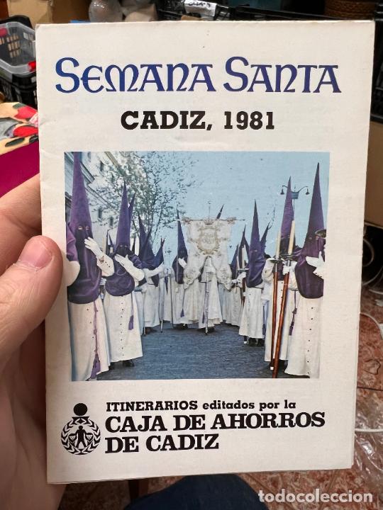 Libros de segunda mano: PROGRAMA ITINERARIO SEMANA SANTA DE CADIZ A&Ntilde;O 1981 - Foto 1
