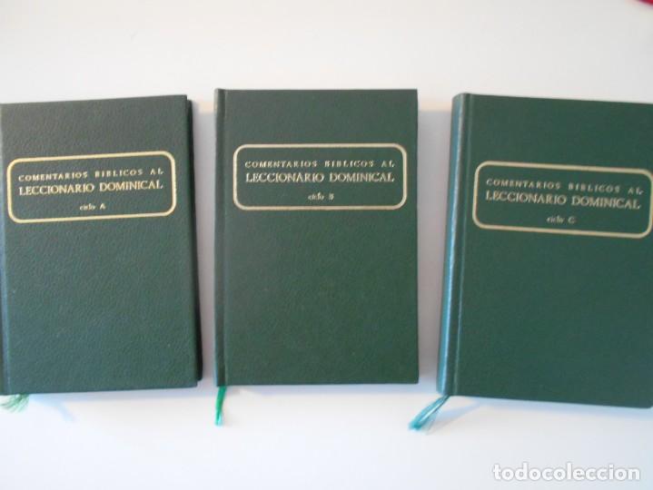 Second hand books: COMENTARIO BIBLICOS AL LECCINARIO DOMINICAL. 3 LIBROS: CICLO A, CICLO B Y CICLO C. SECRETARIADONACIN