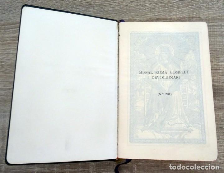 Libros de segunda mano: MISSAL ROM&Agrave; COMPLET I DEVOCIONARI - Foto 4