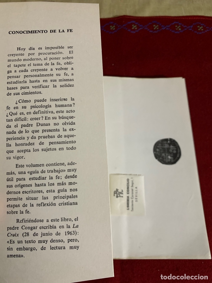Libros de segunda mano: Conocimiento de la fe. Nicolas Dunas. - Foto 3