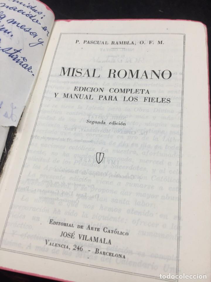 misal romano edicion completa y manual para los - Compra venta en  todocoleccion