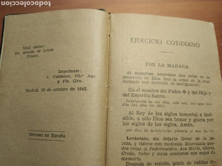 Libros de segunda mano: Devocionario manual. Madrid, 1943 - Foto 3