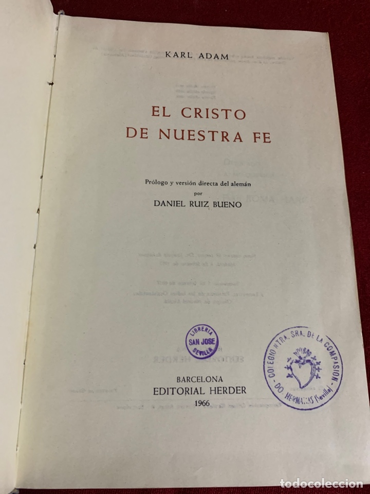 Libros de segunda mano: El Cristo de nuestra fe. Karl Adam. - Foto 6