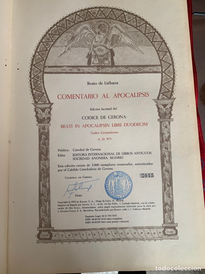 Libros de segunda mano: Comentario al apocalipsis del Beato de Li&eacute;bana. Edici&oacute;n facs&iacute;mil del c&oacute;dice de Gerona. - Foto 3