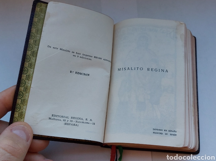 Libros de segunda mano: Libro Misalito Regina -Ediciones Regina- (1.962) - Foto 3