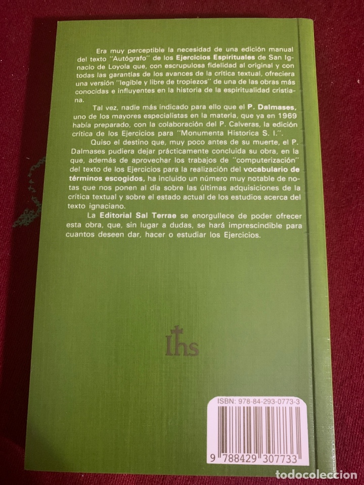 Libros de segunda mano: Ejercicios Espirituales. Ignacio de Loyola. - Foto 2