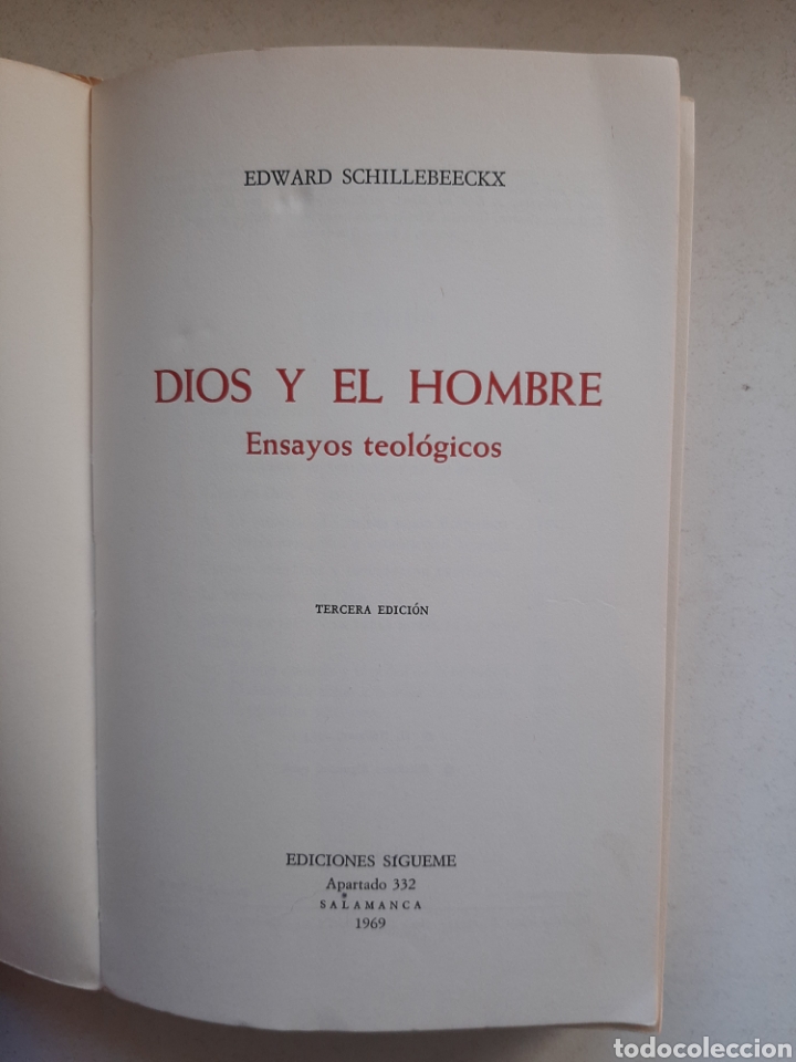 Libros de segunda mano: DIOS Y EL HOMBRE - Edward Schillebeeckx - Foto 2