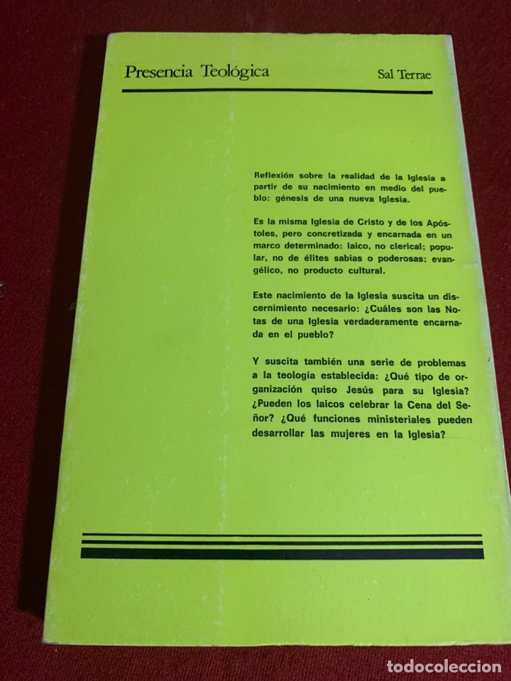 Libros de segunda mano: Eclesiog&eacute;nesis. Las comunidades tema se reinventan la Iglesia. Leonardo Boff. - Foto 2