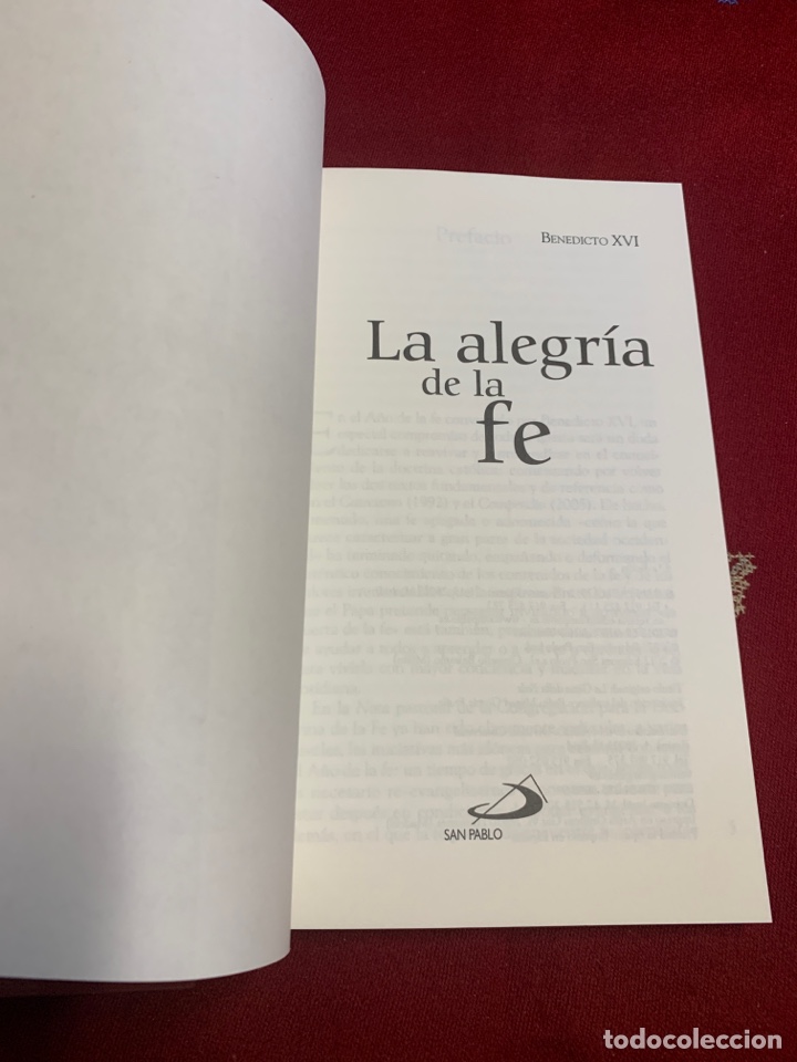 Libros de segunda mano: La alegr&iacute;a de la fe. Benedicto XVI. A ESTRENAR!! - Foto 4