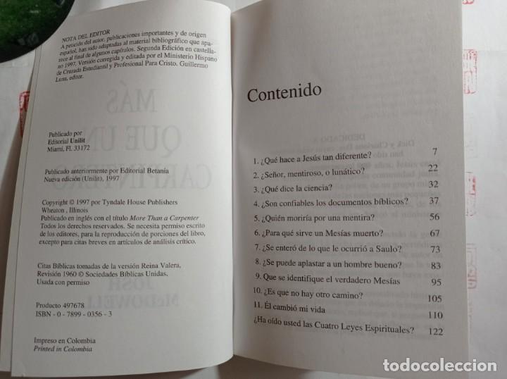 Libros de segunda mano: M&aacute;s que un carpintero. Josh McDowell - Foto 3