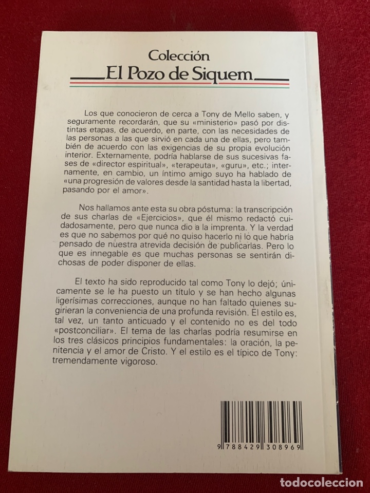 Libros de segunda mano: Contacto con Dios. Charlas de Ejercicios. Anthony de Mello. - Foto 2