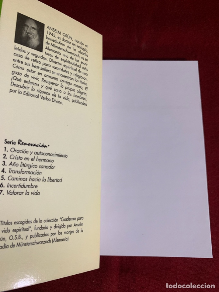 Libros de segunda mano: Oraci&oacute;n y autoconocimiento. Anselm Gr&uuml;n. - Foto 3