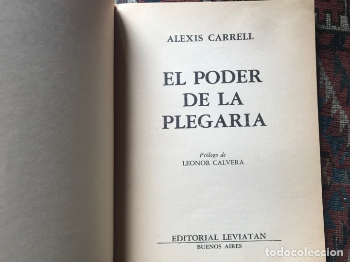 Libros de segunda mano: El poder de la plegaria. Alexis Carrell - Foto 4