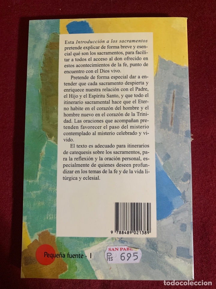 Libros de segunda mano: Introducci&oacute;n a los Sacramentos. Bruno Forte. - Foto 2
