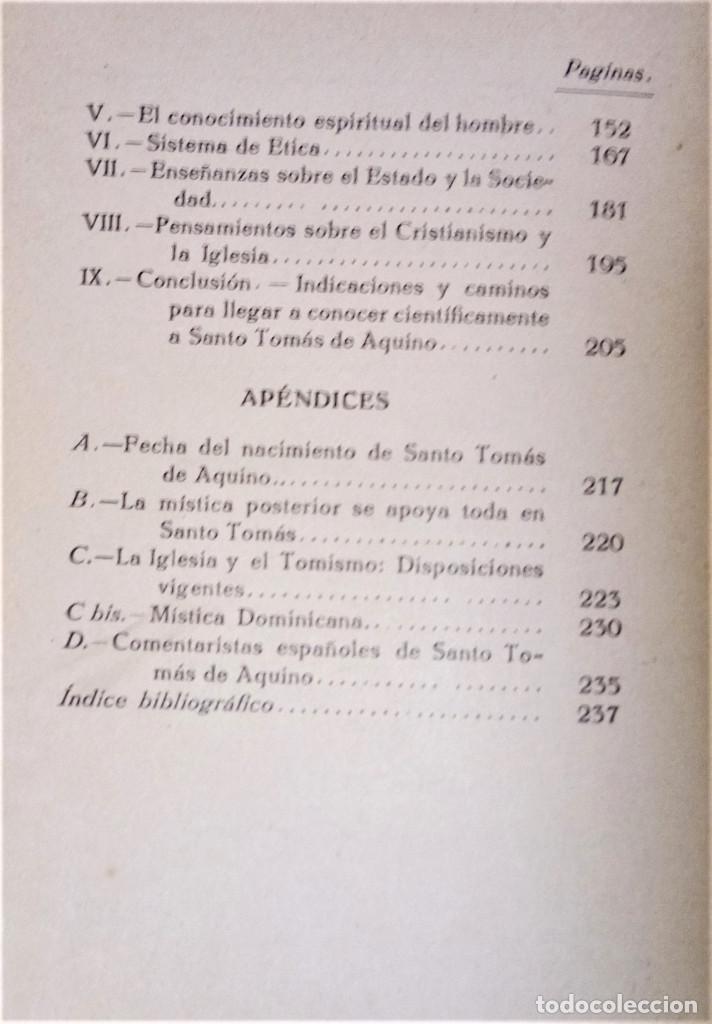 Libros de segunda mano: SANTO TOMAS DE AQUINO - M.GRABMANN - Foto 6