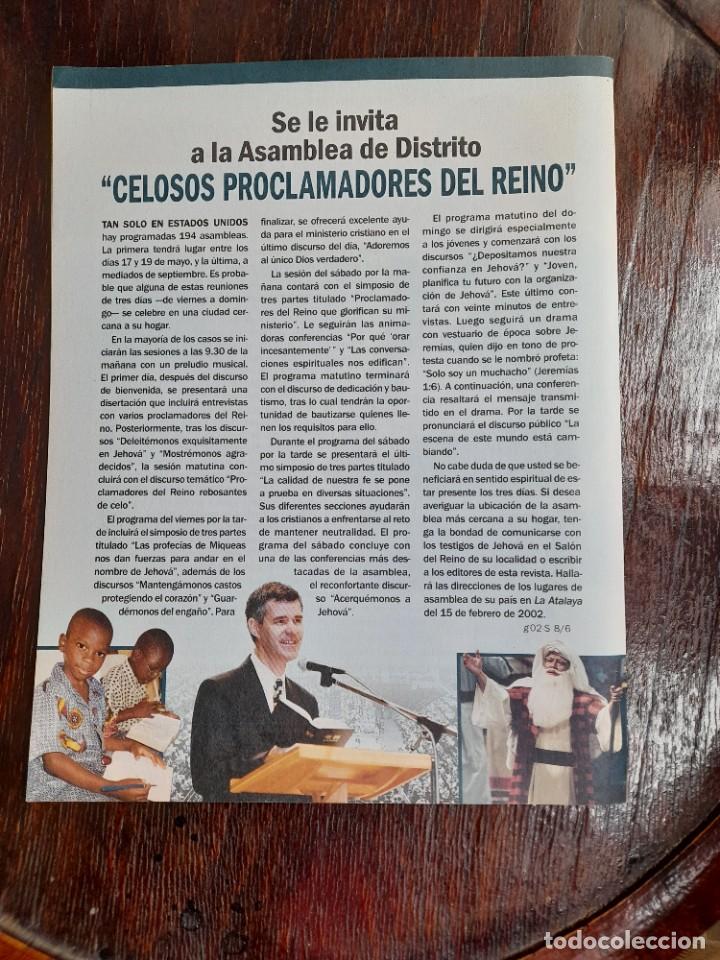 Libros de segunda mano: Despertar 8 de junio de 2002 Testigos de Jehov&aacute; - Foto 2