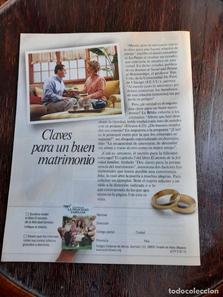 Libros de segunda mano: Despertar 8 de octubre de 2003 Testigos de Jehov&aacute; - Foto 2