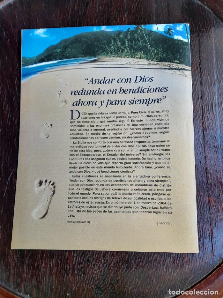 Libros de segunda mano: Despertar 22 de mayo de 2004 Testigos de Jehov&aacute; - Foto 2