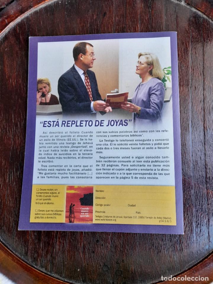 Libros de segunda mano: Despertar 8 de marzo del 2004 Testigos de Jehov&aacute; - Foto 2