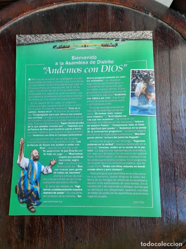 Libros de segunda mano: Despertar 8 de junio del 2004 Testigos de Jehov&aacute; - Foto 2