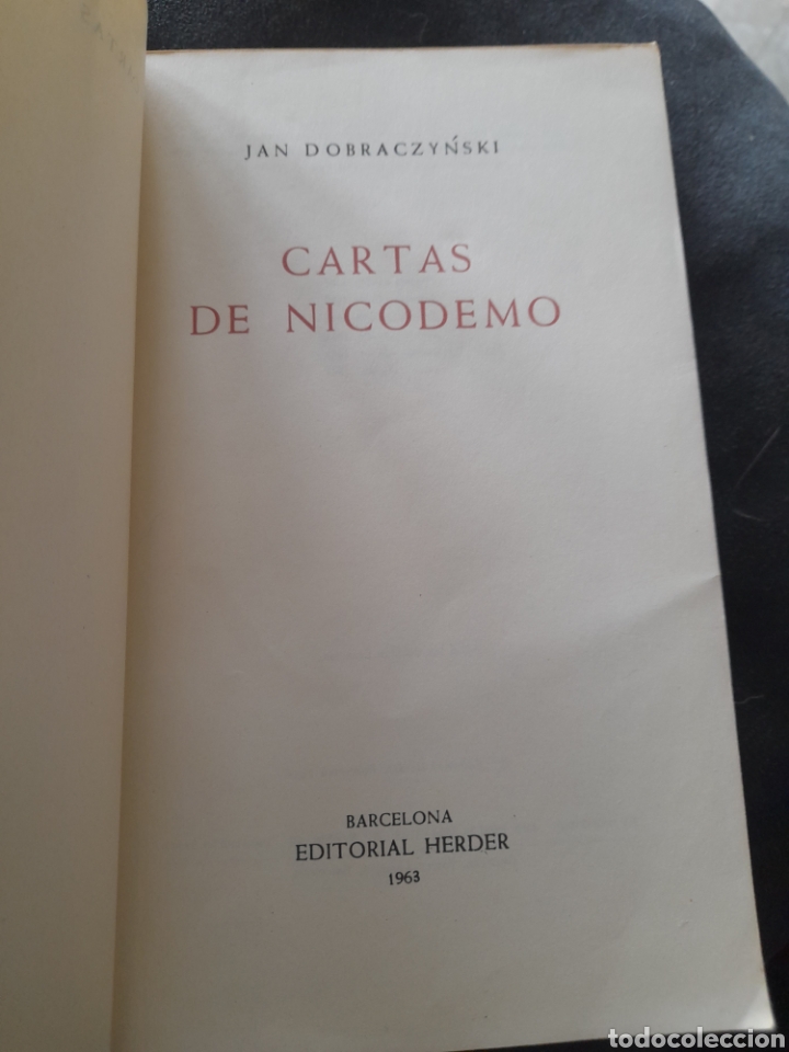 Libros de segunda mano: Cartas de Nicodemo. Jan Dobracznsky - Foto 2