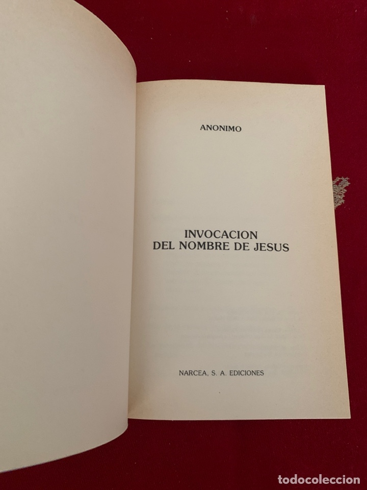 Libros de segunda mano: Invocaci&oacute;n del nombre de Jes&uacute;s. An&oacute;nimo. Narcea, ediciones. - Foto 4