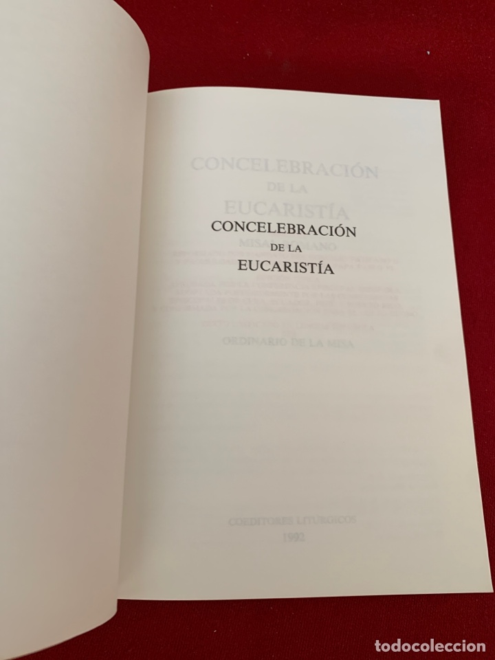 Libros de segunda mano: Concelebraci&oacute;n de la Eucarist&iacute;a. - Foto 4