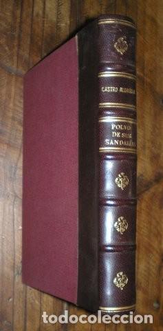 Libros de segunda mano: CASTRO ALBARRAN, A. DE: POLVO DE SUS SANDALIAS. Hechos...de la Sta Madre Teresa de Jes&uacute;s. Media piel