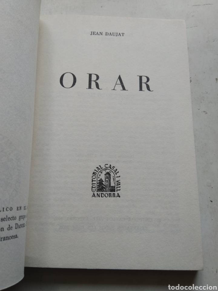 Libros de segunda mano: ORAR/JEAN DAUJAT - Foto 2