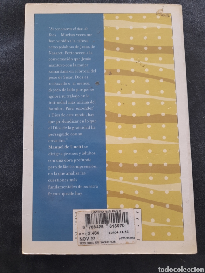 Libros de segunda mano: Teolog&iacute;a en vaqueros. Manuel de Unciti - Foto 2