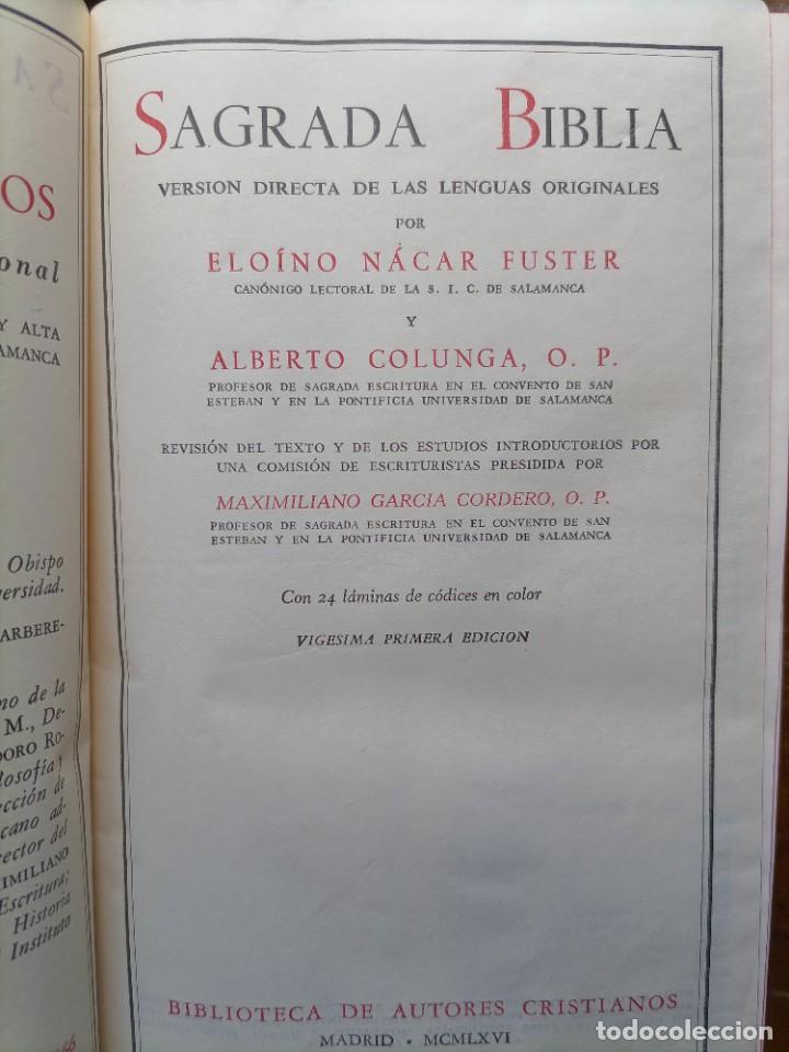 Libros de segunda mano: La Biblia 1966. Original - Foto 3