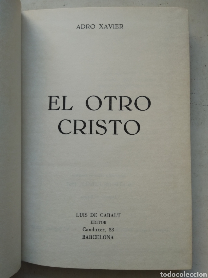 Libros de segunda mano: EL OTRO CRISTO/ADRO XAVIER - Foto 2