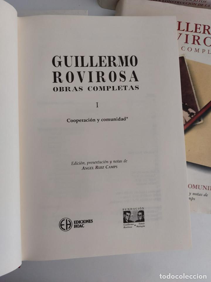Libros de segunda mano: GUILLERMO ROVIROSA.: OBRAS COMPLETAS. - Foto 2