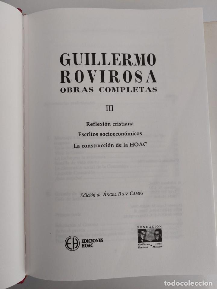 Libros de segunda mano: GUILLERMO ROVIROSA.: OBRAS COMPLETAS. - Foto 3