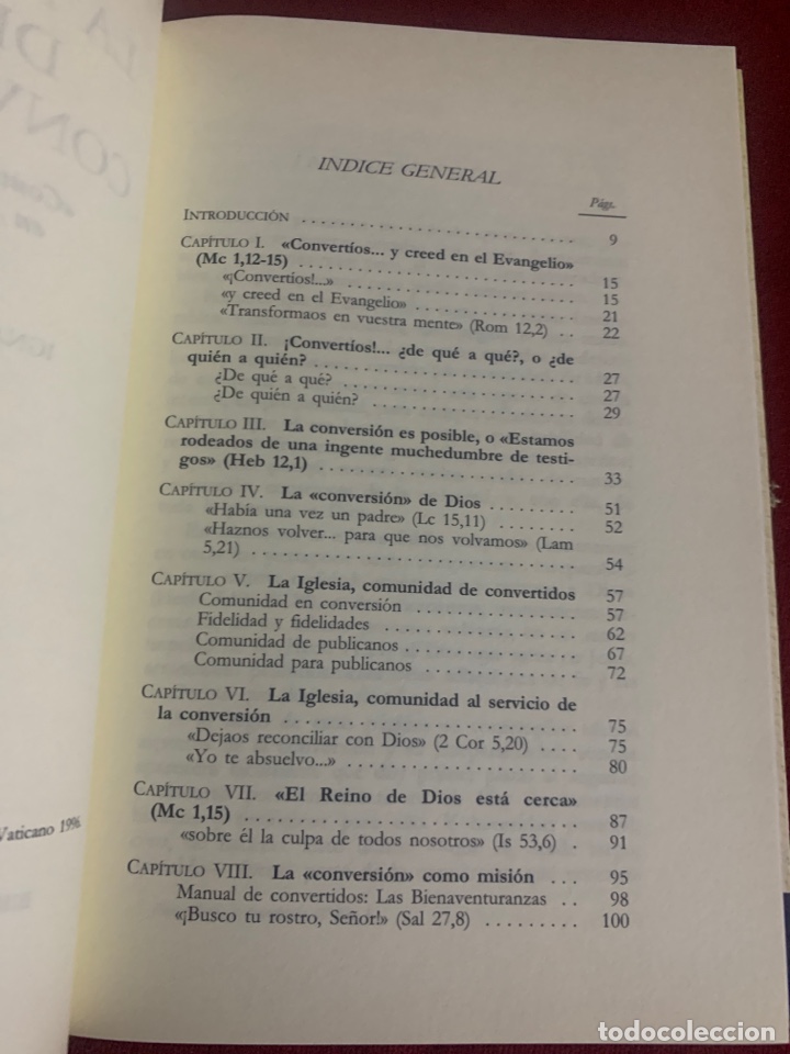 Libros de segunda mano: La alegr&iacute;a de la conversi&oacute;n. &ldquo;Convert&iacute;os&hellip; y creed en el Evangelio&rdquo;. Ignacio Iglesias. - Foto 5