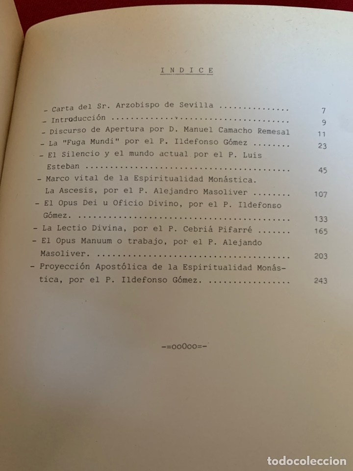 Libros de segunda mano: II Semana Mon&aacute;stica de Sevilla. La Espiritualidad Mon&aacute;stica. - Foto 6