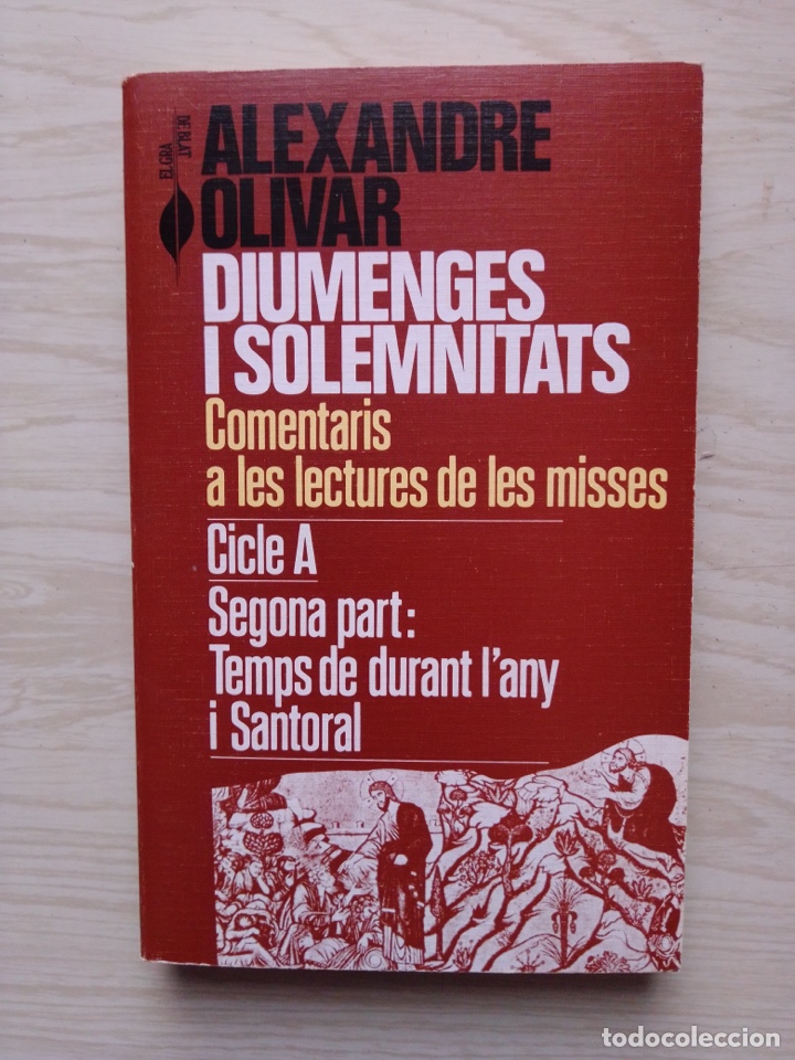 Libros de segunda mano: DIUMENGUES I SOLEMNITATS -COMENTARIS de les LECTURES de les MISSES