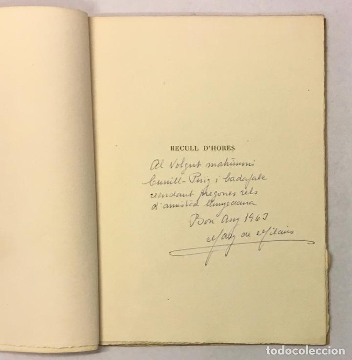 Libros de segunda mano: RECULL DHORES. - MILANS, Mary de. - Foto 4
