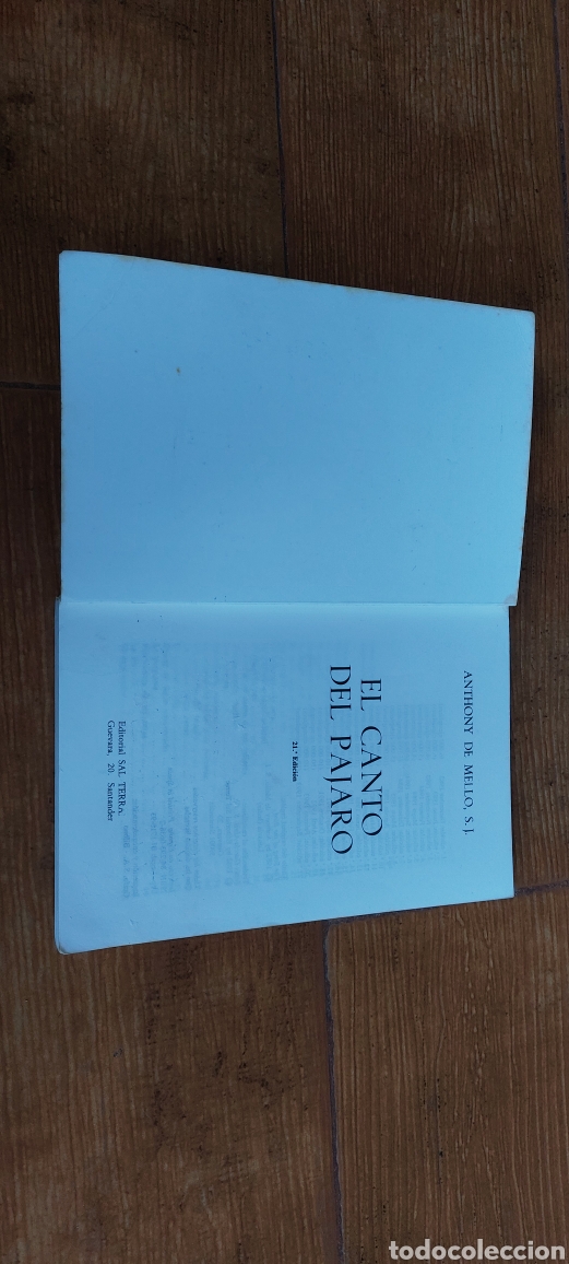 Libros de segunda mano: Libro El Canto del P&aacute;jaro -Anthony ee Mello- (Lote A) - Foto 4