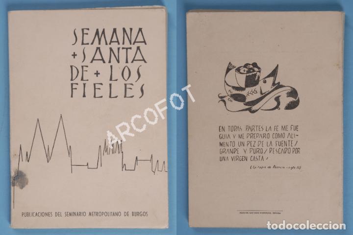 Libros de segunda mano: SEMANA SANTA DE LOS FIELES - SEMINARIO METROPOLITANO DE BURGOS 1956