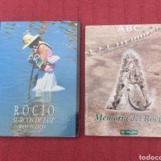Libros de segunda mano: LIBRO MEMORIA DEL ROCÍO, ABC, CAJA RURAL DE SEVILLA -LIBRO ROCIO SURCOS DE LUZ,RAMON LEON